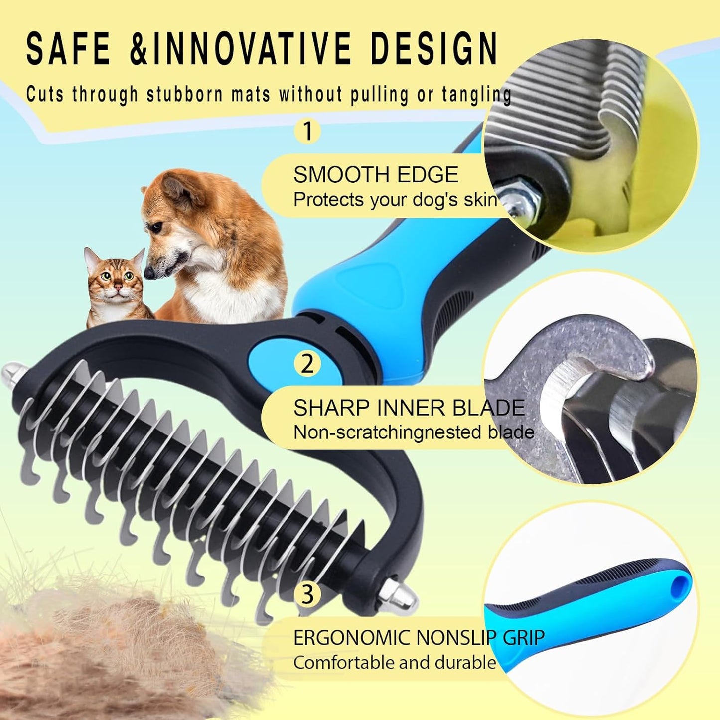 Avenqore Dual-Sided Pet Brush